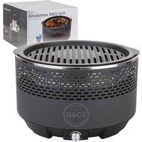 VFM e-Store Grey Smokeless BBQ Grill Alfresco