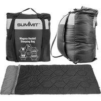 VFM e-Store Heated Sleeping Bag USB, Graphene Camping for Cold Weather, Electric 3 Season Adjustable Heat in Black