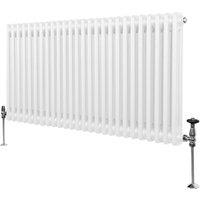 Monstershop Traditional 2 Column Radiator - 600 x 1192mm - White