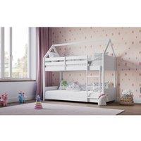 Flair Plation Low Play House Bunk Bed White | Size: Single
