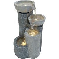Monstershop Electric Water Feature - Tranquil Tiers in Grey