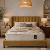 Aspire Prestige 7000 Pocket Cashmere Wool Dual Sided Mattress Medium Firm in White | Size: King