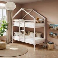 Flair Nest House Bunk Bed in White | Size: EU Single