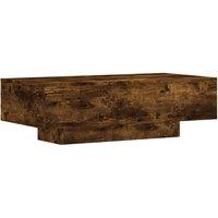 Berkfield Home Coffee Table Smoked Oak 100x49.5x31 cm Engineered Wood in Brown