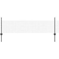 Berkfield Home Garden Fence Set Set of 2 Grey Metal Large Durable