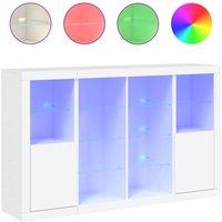 Berkfield Home Sideboards with LED Lights 3 pcs White Engineered Wood