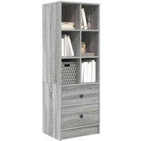 Berkfield Home Grey Shelving Unit Grey sonoma Particle board Medium Storage