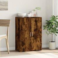 Berkfield Home Sideboard Smoked Oak 60x31x84 cm Engineered Wood in Brown | Size: 60 x 31 x 84 cm