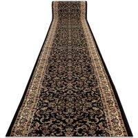 RugsX Heat-Set Royal Runner in Black | Size: 80 cm x 140 cm