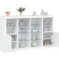 Berkfield Home Sideboards with LED Lights 3 pcs White Engineered Wood
