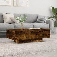 Berkfield Home Coffee Table Smoked Oak 100x49.5x31 cm Engineered Wood in Brown