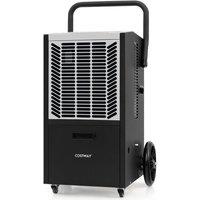 Costway 66 L/Day Industrial Dehumidifier Commercial Dehumidifier w/ 24H Timer