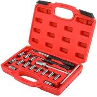 VOGREX 17pc Diesel Injector Seat Cutter Tool Set Universal in Red