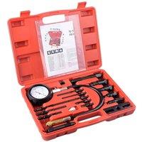 Nordara 17pcs Diesel Engine Compression Tester Tool Kit in Orange