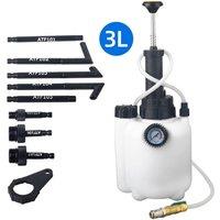 Nordara 3L Manual Transmission Fluid Pump Tool with 8pc ATF Adaptors in White
