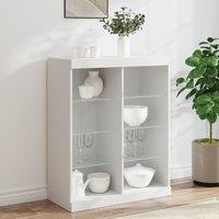 Berkfield Home Sideboard with LED Lights White 81x37x100 cm | Size: 81 x 37 x 100 cm