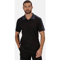 Regatta Men's Contrast Wicking Polo Shirt in Jet Black | Size: Small