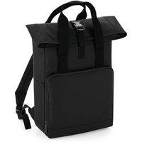 Bagbase Men's Roll Top Twin Handle Backpack in Black