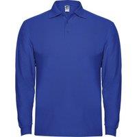 ROLY Men's Estrella Long-Sleeved Polo Shirt in Royal | Size: Small