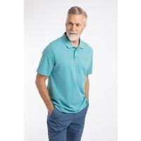 Weird Fish Men's Giles Pique Polo Shirt in Aqua | Size: XL