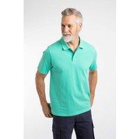Weird Fish Men's Giles Pique Polo Shirt in Light Green | Size: 5XL