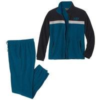 Atlas for Men Men's Fleece Elasticated Waist Tracksuit in Black | Size: Medium