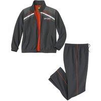 Atlas for Men Men's Sporty Microfibre Elasticated Waist Tracksuit in Grey | Size: Large