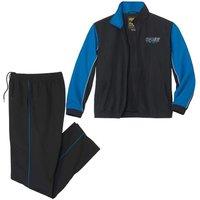 Atlas for Men Men's Microfibre Tracksuit in Black | Size: Large