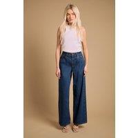 Oasis Women's Straight Leg Western Look Jean in Dark Wash | Size: 6