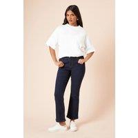Dorothy Perkins Women's Petite Comfort Stretch Bootcut Jeans in Indigo | Size: 6