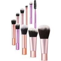 SHEONLY Women's Set of 10 Portable Multi-functional Makeup Brush Tools in Pink