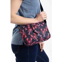 Weird Fish Women's Corrie Printed Cross Body Bag in Mid Navy