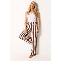 Long Tall Sally Women's Tall Stripe Wide Leg Trousers | Size: 12L
