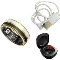 Obasyhig Women's Size 13 Smart Enamel Health Monitoring Ring