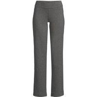 Lands' End Women's Plus Starfish Straight Leg Stretch Jersey Trousers in Charcoal | Size: XL