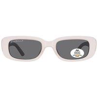 montana Women's Rectangle Transparent Pink Smoke Polarized MP65