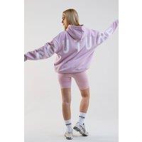 BCouture Women's Cycling Shorts, Hoodie & T-Shirt Set in Lilac | Size: Medium