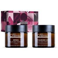 skinChemists professional Women's Anti-Ageing Retinol Moisturiser & Hyaluronic Acid Moisturiser for Hydration & Plumping in White