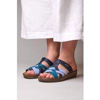 Moshulu Women's 'Zahara' Multi-coloured slip on sandals | Size: 7