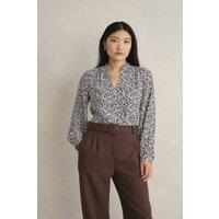 Hobbs London Women's Mila Blouse in Off-White | Size: 8
