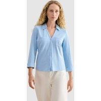Hobbs London Women's Zariah Slub Shirt in Baby Blue | Size: Small