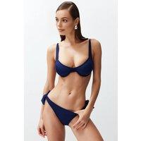 WOVCOR Women's Padded Balconette Bikini Top in Navy | Size: 8
