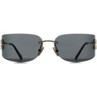 Miu Miu Women's Rectangle Gold Dark Grey MUA51S