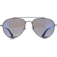 Police Men's Aviator Shiny Palladium Blue Gradient SPLP20E Origins Lite 29 in Silver