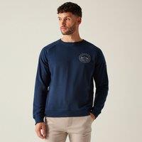 Regatta Men's Nithsdale Printed Crew Neck Sweatshirt in Dark Navy | Size: XL