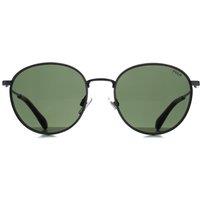 Polo Ralph Lauren Men's Round Semishiny Gunmetal Bottle Green PH3163 in Silver