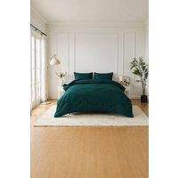 Dyzi 10.5 Tog Supersoft Microfibre Duvet - Coverless or Covered Set in Green | Size: King