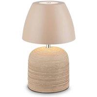 BRILONER LED Table Lamp Rechargeable Bedside Light Cordless Ceramic Beige 2, 5W