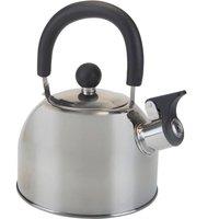 VFM e-Store Camping Whistling Kettle 14cm x 17cm Silver X 1 | Size: 14 cm x 17 cm