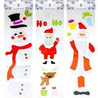 VFM e-Store Christmas Stickers 3 Varied Designs X 1 15cm x 55cm Christmas Themed | Size: 15 cm x 55 cm